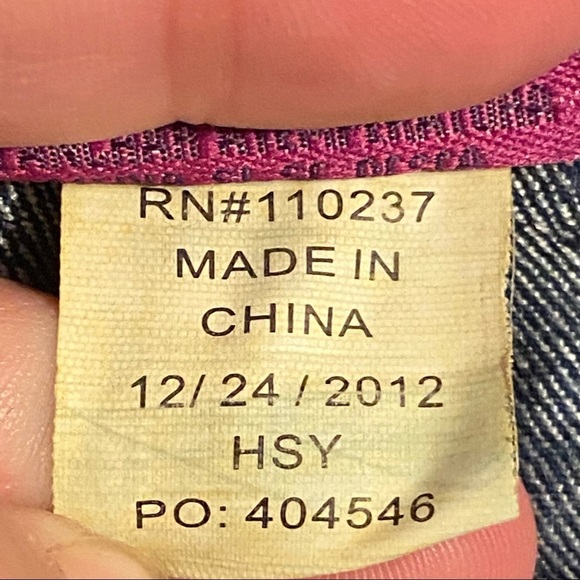 Vigoss girls denim shorts butterfly embellished‎ pockets size 10 - Picture 12 of 12